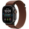 Apple Watch Ultra 4 Cellular 49mm černý titan s burgundsky červeným alpským tahem - M