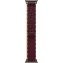 Apple Watch Ultra 4 Cellular 49mm černý titan s burgundsky červeným trailovým tahem - M/L