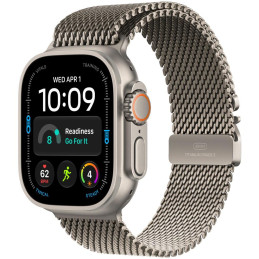 Apple Watch Ultra 4 Cellular 49mm přírodní titan s přírodním titanovým milánským tahem - S