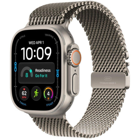 Apple Watch Ultra 4 Cellular 49mm přírodní titan s přírodním titanovým milánským tahem - M