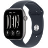 Apple Watch Series 12 46mm Vesmírně šedý hliník s námořnicky modrým sportovním řemínkem - S/M