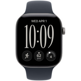 Apple Watch Series 12 46mm Vesmírně šedý hliník s námořnicky modrým sportovním řemínkem - S/M