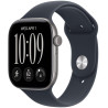 Apple Watch Series 12 46mm Vesmírně šedý hliník s námořnicky modrým sportovním řemínkem - M/L