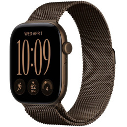 Apple Watch Series 12 46mm tmavě bronzový hliník s tmavě bronzovým milánským tahem - S/M