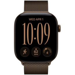 Apple Watch Series 12 46mm tmavě bronzový hliník s tmavě bronzovým milánským tahem - S/M