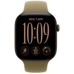 Apple Watch Series 12 Cellular 42mm tmavě bronzový hliník s olivovým sportovním řemínkem - M/L