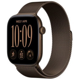 Apple Watch Series 12 Cellular 42mm tmavě bronzový hliník s tmavě bronzovým milánským tahem