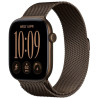 Apple Watch Series 12 Cellular 42mm tmavě bronzový hliník s tmavě bronzovým milánským tahem
