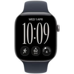 Apple Watch Series 12 Cellular 46mm Vesmírně šedý hliník s námořnicky modrým sportovním řemínkem - S/M