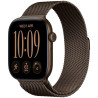 Apple Watch Series 12 Cellular 46mm tmavě bronzový hliník s tmavě bronzovým milánským tahem - S/M