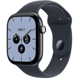 Apple Watch Series 12 Cellular 42mm noční modrá keramika s námořnicky modrým sportovním řemínkem - M/L