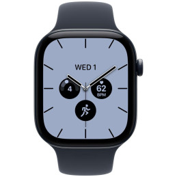 Apple Watch Series 12 Cellular 46mm noční modrá keramika s námořnicky modrým sportovním řemínkem - S/M