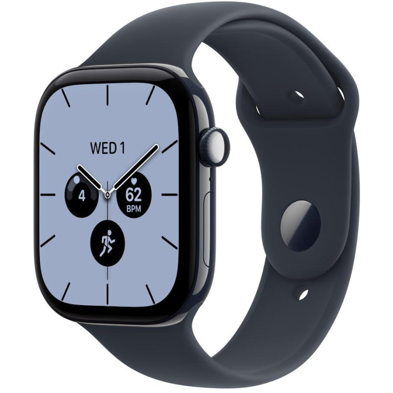 Apple Watch Series 12 Cellular 46mm noční modrá keramika s námořnicky modrým sportovním řemínkem - M/L