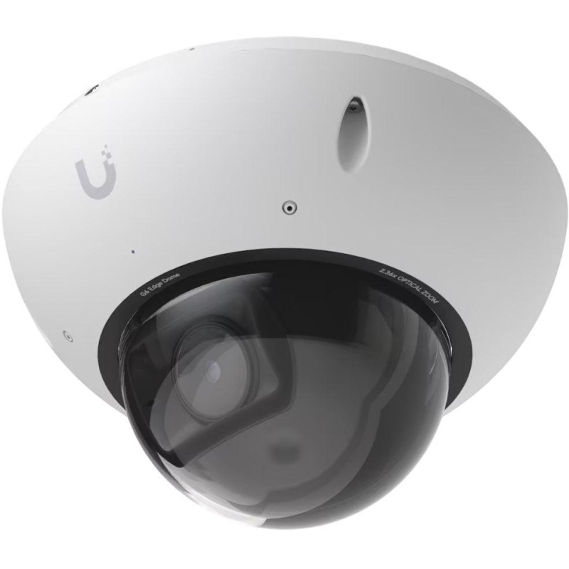 Ubiquiti UniFi G6 Edge Dome - kamera, 8Mpx rozlišení, IR LED, AI detekce, IP66, IK10, 2.36x zoom, MicroSD, PoE+, bílá