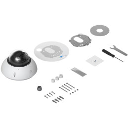 Ubiquiti UniFi G6 Edge Dome - kamera, 8Mpx rozlišení, IR LED, AI detekce, IP66, IK10, 2.36x zoom, MicroSD, PoE+, bílá