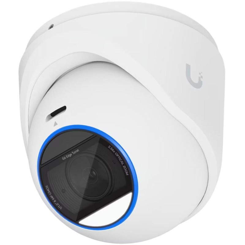 Ubiquiti UniFi G6 Edge Turret - kamera, 8Mpx rozlišení, IR LED, AI detekce, IP66, IK04, 2.36x zoom, MicroSD, PoE+, bílá