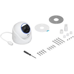 Ubiquiti UniFi G6 Edge Turret - kamera, 8Mpx rozlišení, IR LED, AI detekce, IP66, IK04, 2.36x zoom, MicroSD, PoE+, bílá