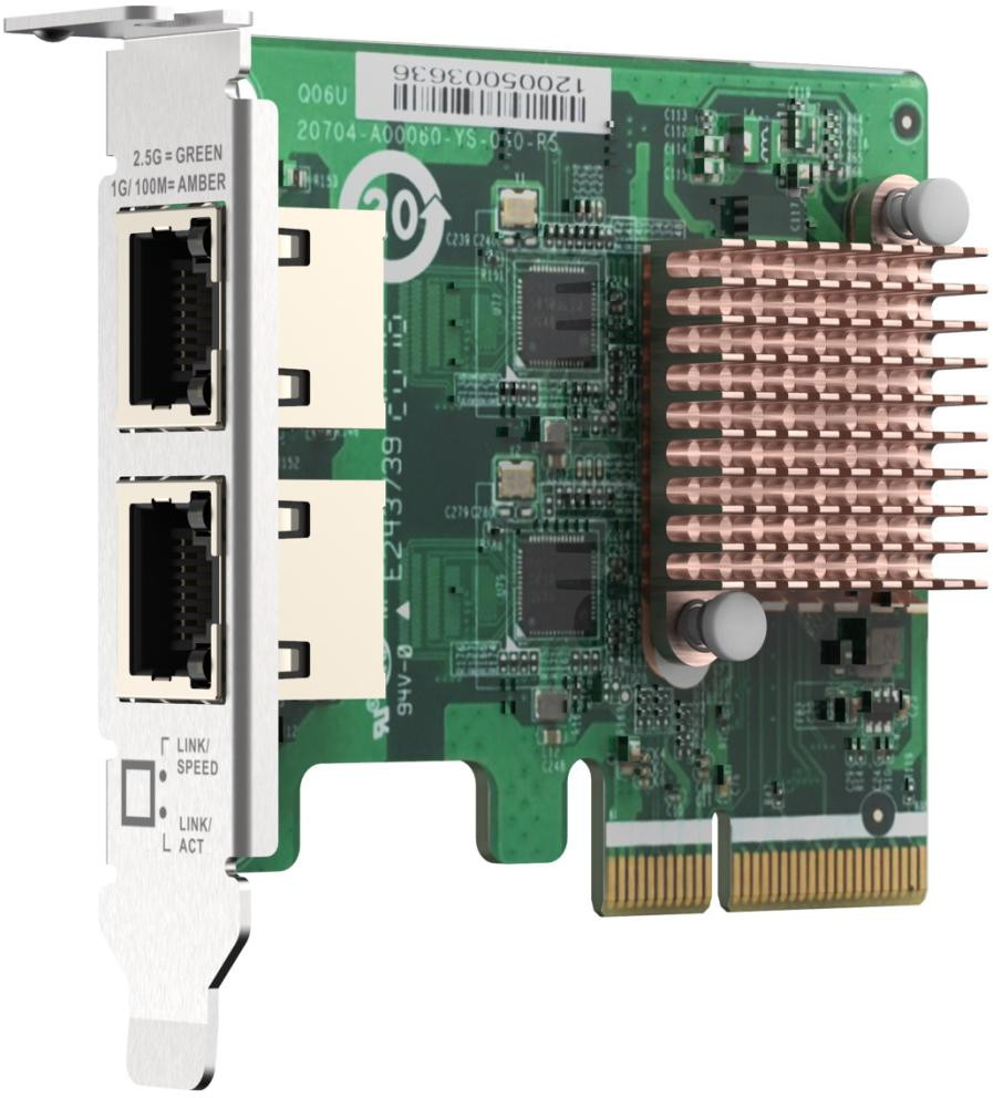 QNAP QXG-2G2T-I225 rozšiřující karta 2x 2,5GbE pro PC i NAS