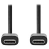 NEDIS kabel USB 2.0/ zástrčka USB-C - zástrčka USB-C/ 60 W/ 480 Mbps/ poniklovaný/ černý/ bulk/ 3m