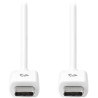NEDIS kabel USB 2.0/ zástrčka USB-C - zástrčka USB-C/ 60 W/ 480 Mbps/ poniklovaný/ bílý/ bulk/ 2m