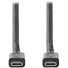 NEDIS kabel USB 3.2 Gen 2/ zástrčka USB-C - zástrčka USB-C/ 100 W/ 4K@60Hz/ 20 Gbps/ poniklovaný/ černý/ box/ 1m
