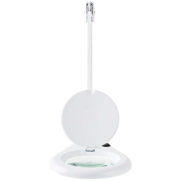 POŠKOZENÝ OBAL - NEDIS zvětšovací stolní LED lampa/ čočka 3 dioptrie/ spotřeba 9 W/ teplota 6500 K/ světelný tok 720 lm/ bílá