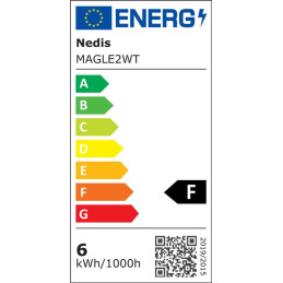 POŠKOZENÝ OBAL - NEDIS zvětšovací stolní LED lampa/ čočka 3 dioptrie/ spotřeba 9 W/ teplota 6500 K/ světelný tok 720 lm/ bílá