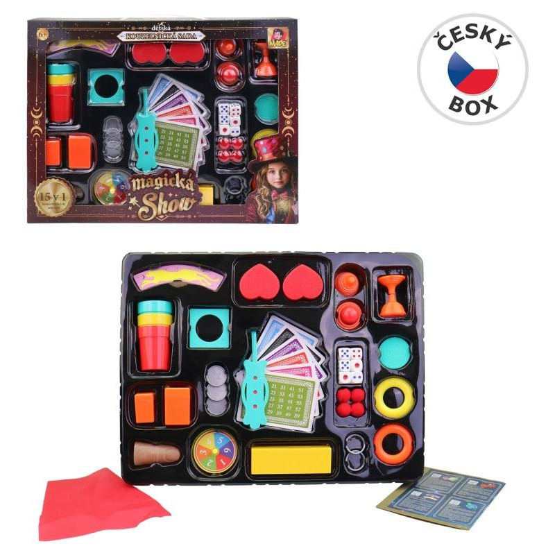 Kouzelnická sada 15v1 – Velký set kouzel pro děti