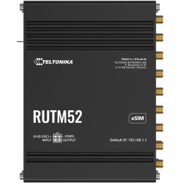 Teltonika RUTM52 průmyslový router, dual SIM + eSIM, 5G dual modem, 5x GLAN,  WiFi 5