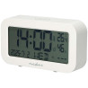 NEDIS digitální stolní budík/ LCD display/ podsvícení/ funkce odloženého buzení/ zobrazení data/ funkce časovače/ bílý