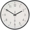 NEDIS nástěnné hodiny/ průměr 300 mm/ rádiem řízený čas/ tichý pohyb/ plast/ bílo-černé