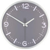 NEDIS nástěnné hodiny/ průměr 300 mm/ tichý pohyb/ hliník/ šedé