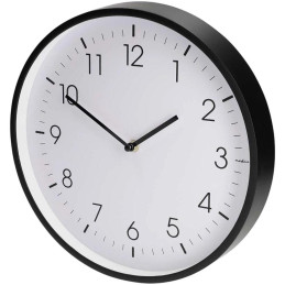 NEDIS nástěnné hodiny/ průměr 300 mm/ tichý pohyb/ plast/ černé