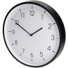 NEDIS nástěnné hodiny/ průměr 300 mm/ tichý pohyb/ plast/ černé