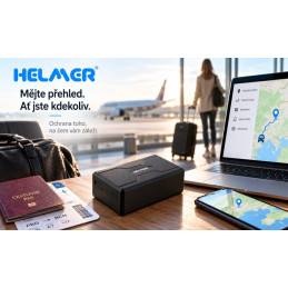 HELMER GPS lokátor LK 541 4G/ pro sledování automobilů, zavazadel a dalších cenných předmětů/ podpora 4G LTE i 2G