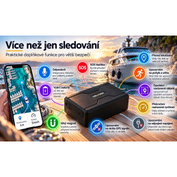 HELMER GPS lokátor LK 551 4G/ pro sledování a hlídání vozů, karavanů, lodí či přívěsů/ podpora 4G LTE i 2G