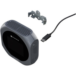 MikroTik CLAIRÉ, senzory CO2, PM2.5/10, teploty a vlhkosti, displej 2", podpora Matter i Thread, šedé
