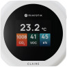 MikroTik CLAIRÉ Lite, senzory CO2, teploty a vlhkosti, displej 2", podpora Matter i Thread, bílé