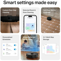 TP-LINK Tapo RV30 Max Plus Gen2 Robotický vysavač a mop + chytrá nabíjecí stanice s automatickým vyprazdňováním