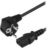 PremiumCord Kabel síťový 230V k počítači 0.5m