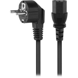 PremiumCord Kabel síťový 230V k počítači 0.5m