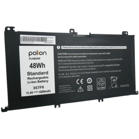 TRX Baterie Polion 357F9 pro notebooky DELL Inspiron 15 7557 7559 7567 3779 - 11,4V 4200mAh 48Wh/ neorig.