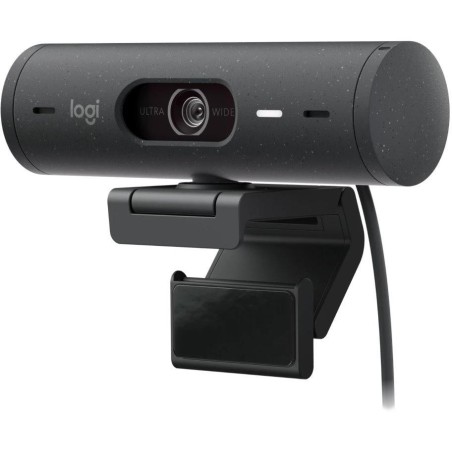 Logitech webkamera BRIO 500, Full HD, 4x zoom,RightLight 4 s HDR, grafitová,USB-C
