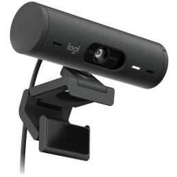 Logitech webkamera BRIO 500, Full HD, 4x zoom,RightLight 4 s HDR, grafitová,USB-C