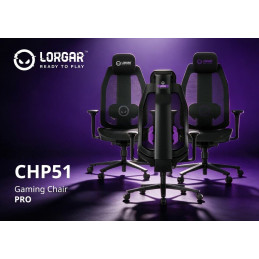 LORGAR herní židle CHP51, síťovina, Fialove logo
