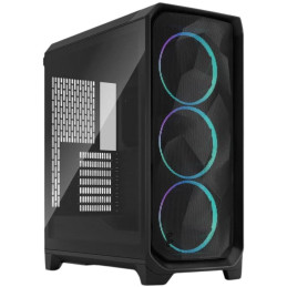 Fractal Design Meshify 3 TG / Midi Tower / průhledná bočnice / bez zdroje / černá