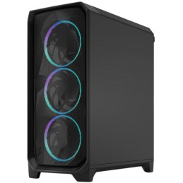 Fractal Design Meshify 3 TG / Midi Tower / průhledná bočnice / bez zdroje / černá