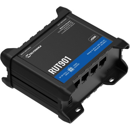 Teltonika RUT901 průmyslový router 1x WAN 3x LAN, Dual SIM + eSIM, 4G/ LTE  Wi-Fi 4