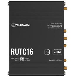 Teltonika RUTC16 průmyslový router   4x LAN, 1x WAN, 4G/LTE Telit, Dual SIM + eSIM, Wi-Fi 6