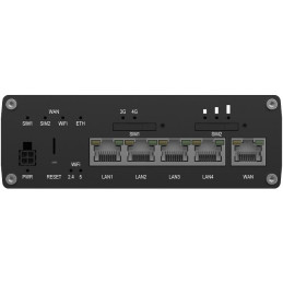 Teltonika RUTC16 průmyslový router   4x LAN, 1x WAN, 4G/LTE Telit, Dual SIM + eSIM, Wi-Fi 6